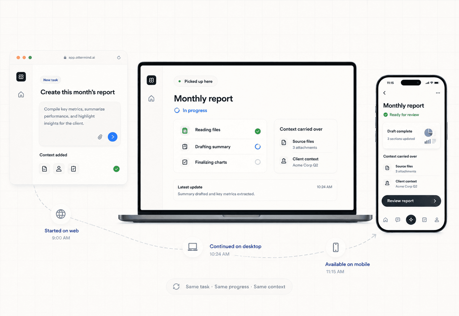 Work Across Devices, Run Where It Fits
